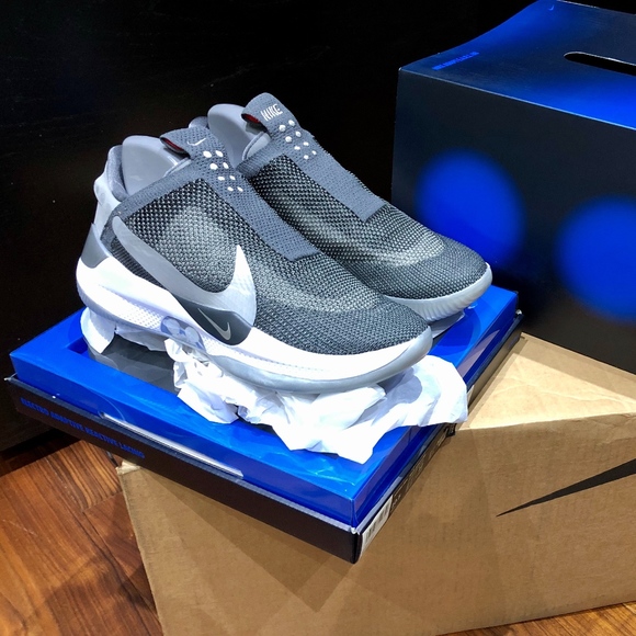 nike adapt dark grey